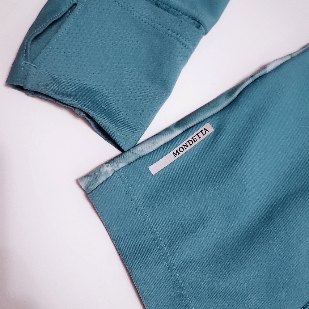 MONDETTA size S Aqua Teal Performance Athletic Jacket - Picture 12 of 12